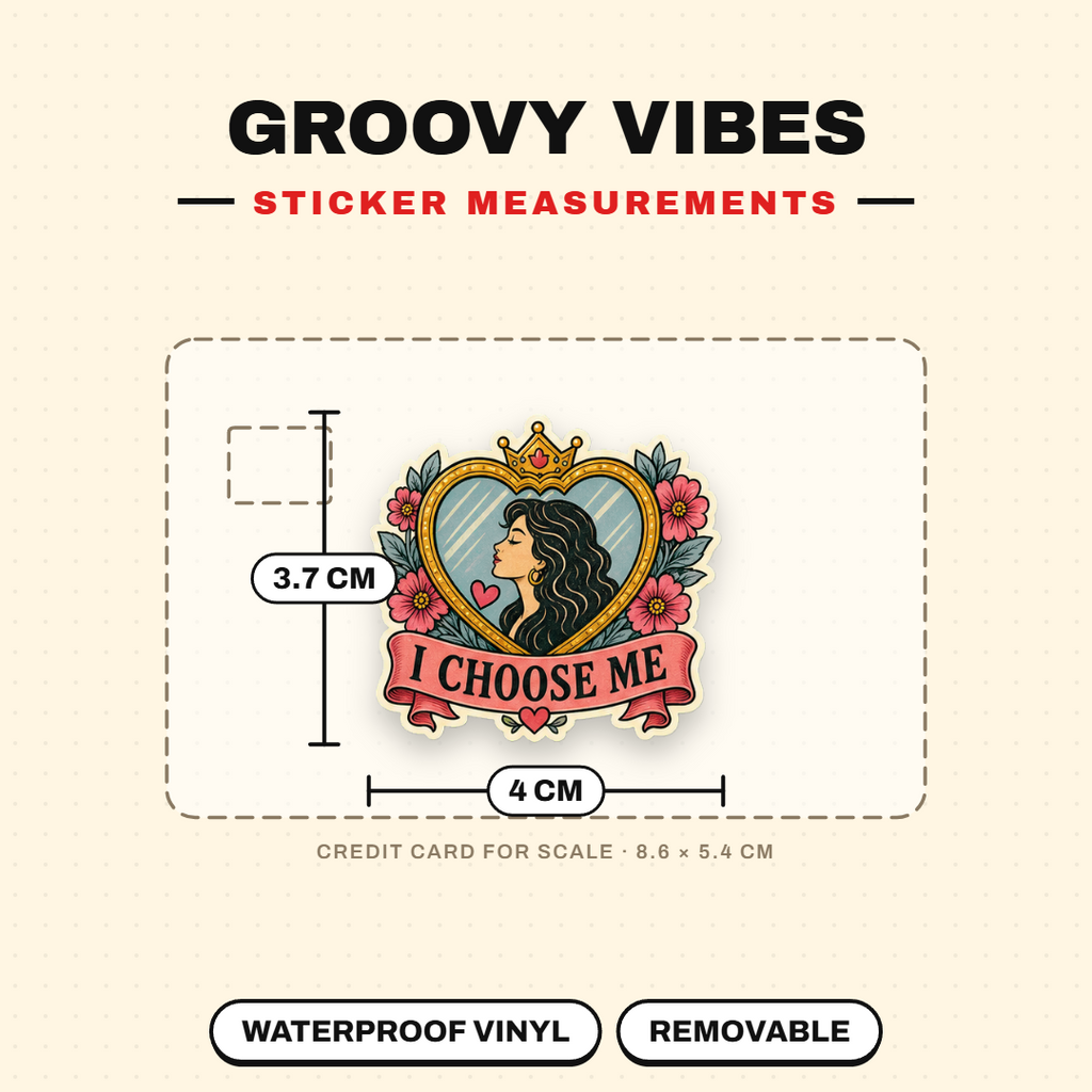 Groovy Self-Love & Positive Vibes Sticker Pack