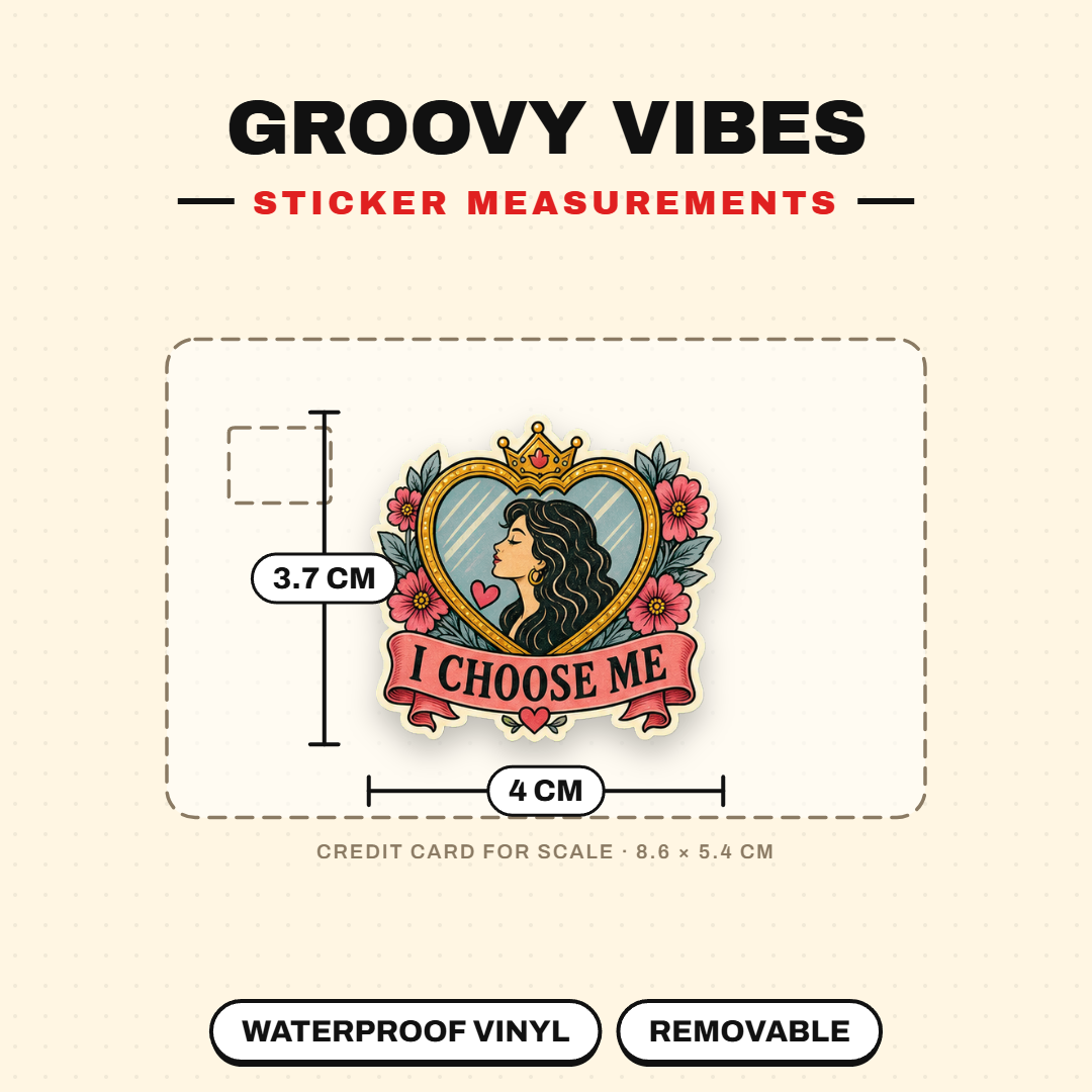 Groovy Self-Love & Positive Vibes Sticker Pack