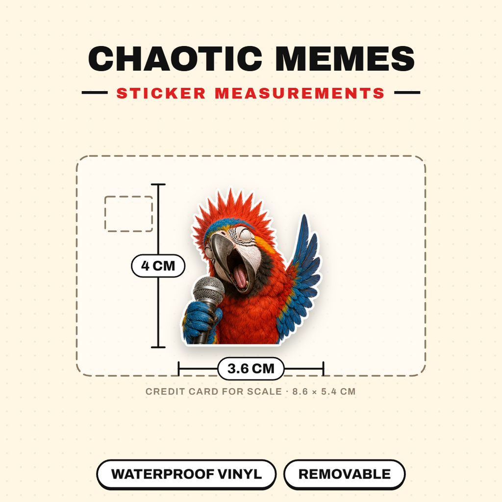 Chaotic Animal Meme Stickers