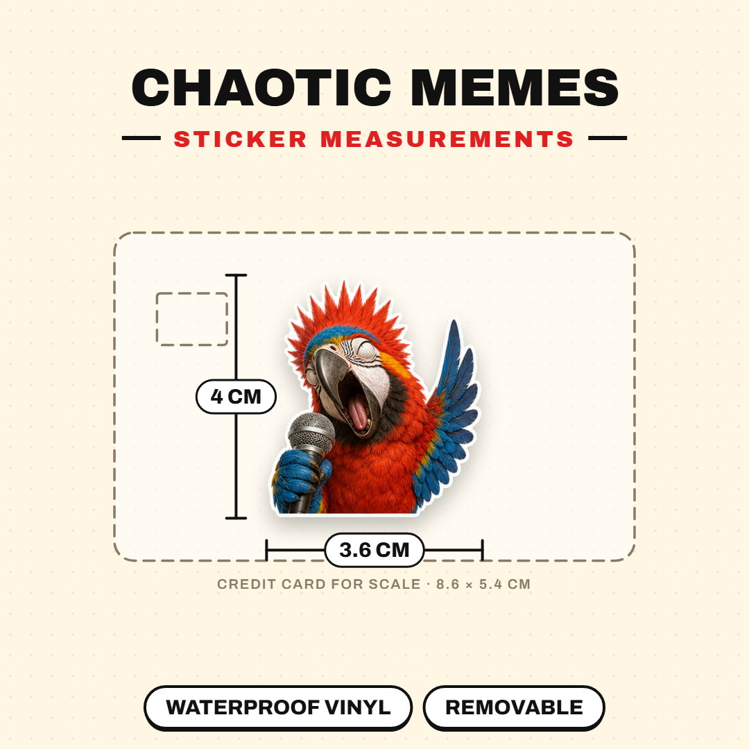Chaotic Animal Meme Stickers