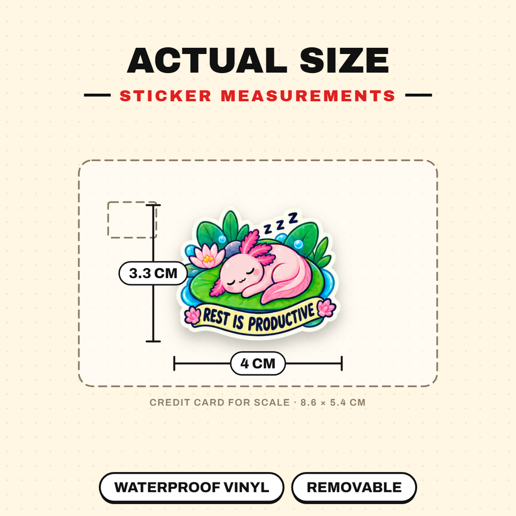 Axolotl Recharge Club Sticker Pack