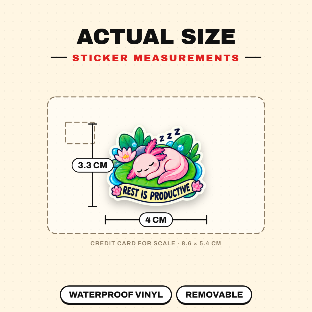 Axolotl Recharge Club Sticker Pack