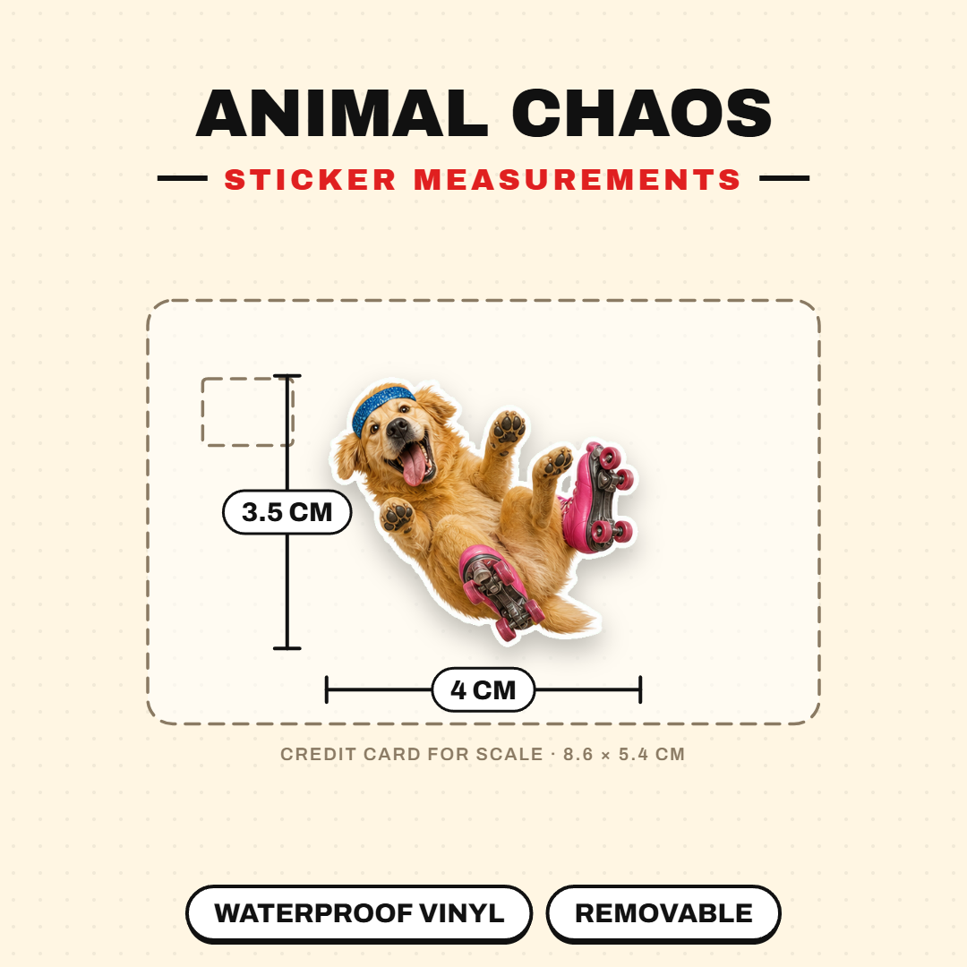 Funny Animal Chaos Sticker Pack