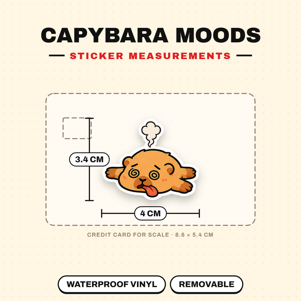 Capybara Mood & Everyday Chaos Sticker Pack