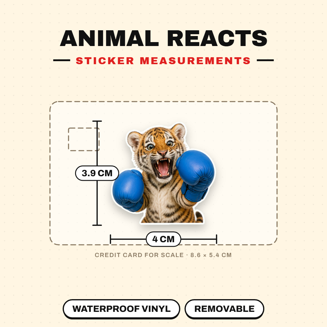 Wild Animal Reactions Sticker Pack