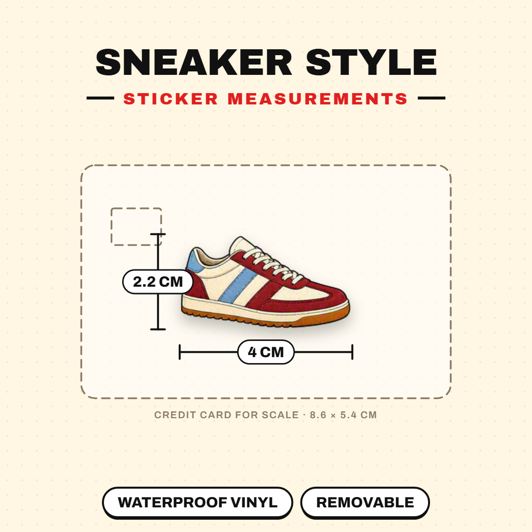 Playful Sneaker Style Stickers Pack