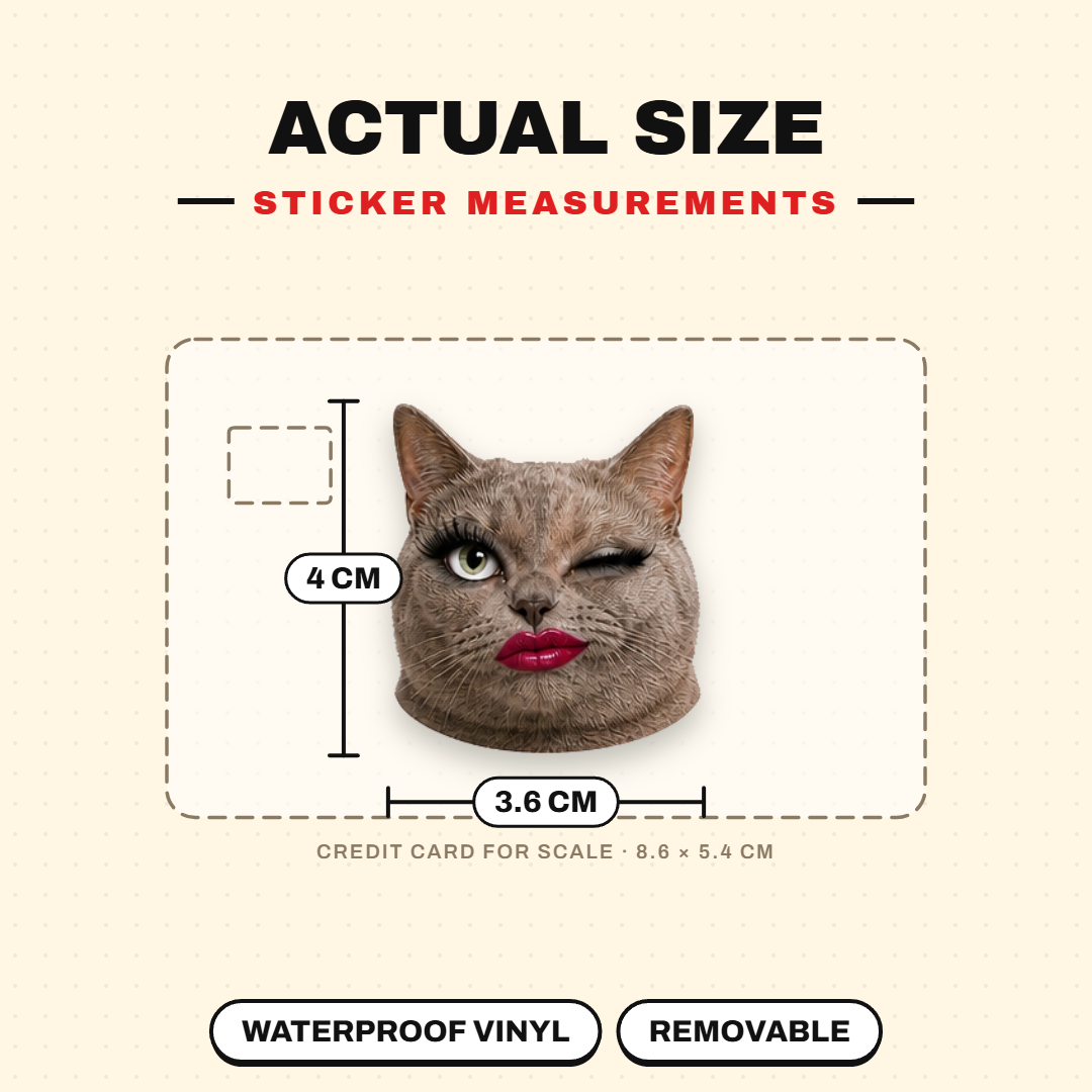 Meow Drama Club Cat Sticker Pack