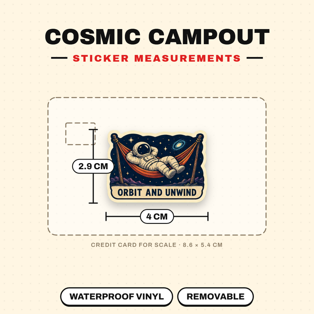 Cosmic Campout Space Sticker Pack