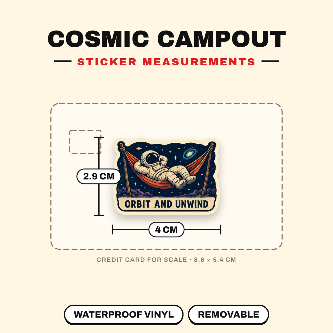 Cosmic Campout Space Sticker Pack