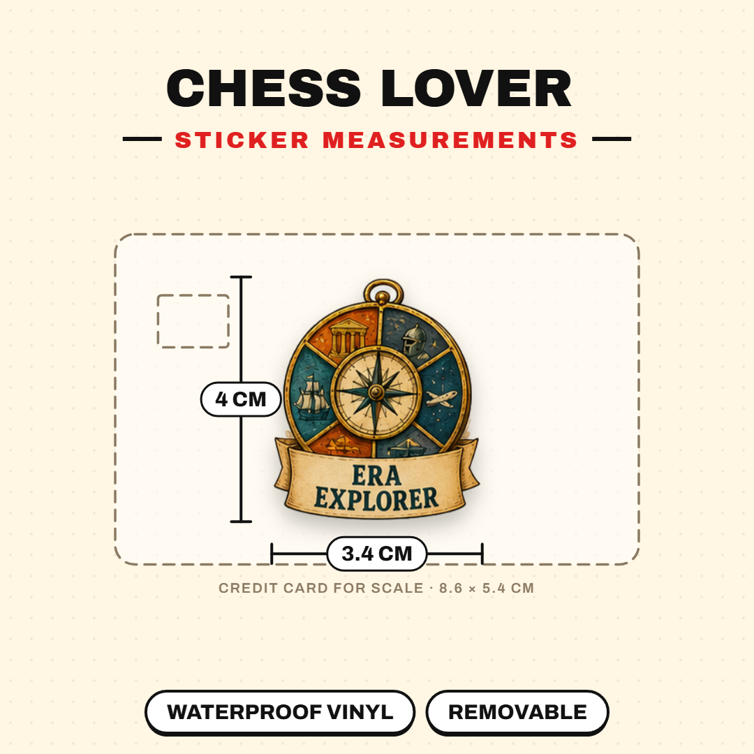 Chess Lover Waterproof Sticker Pack
