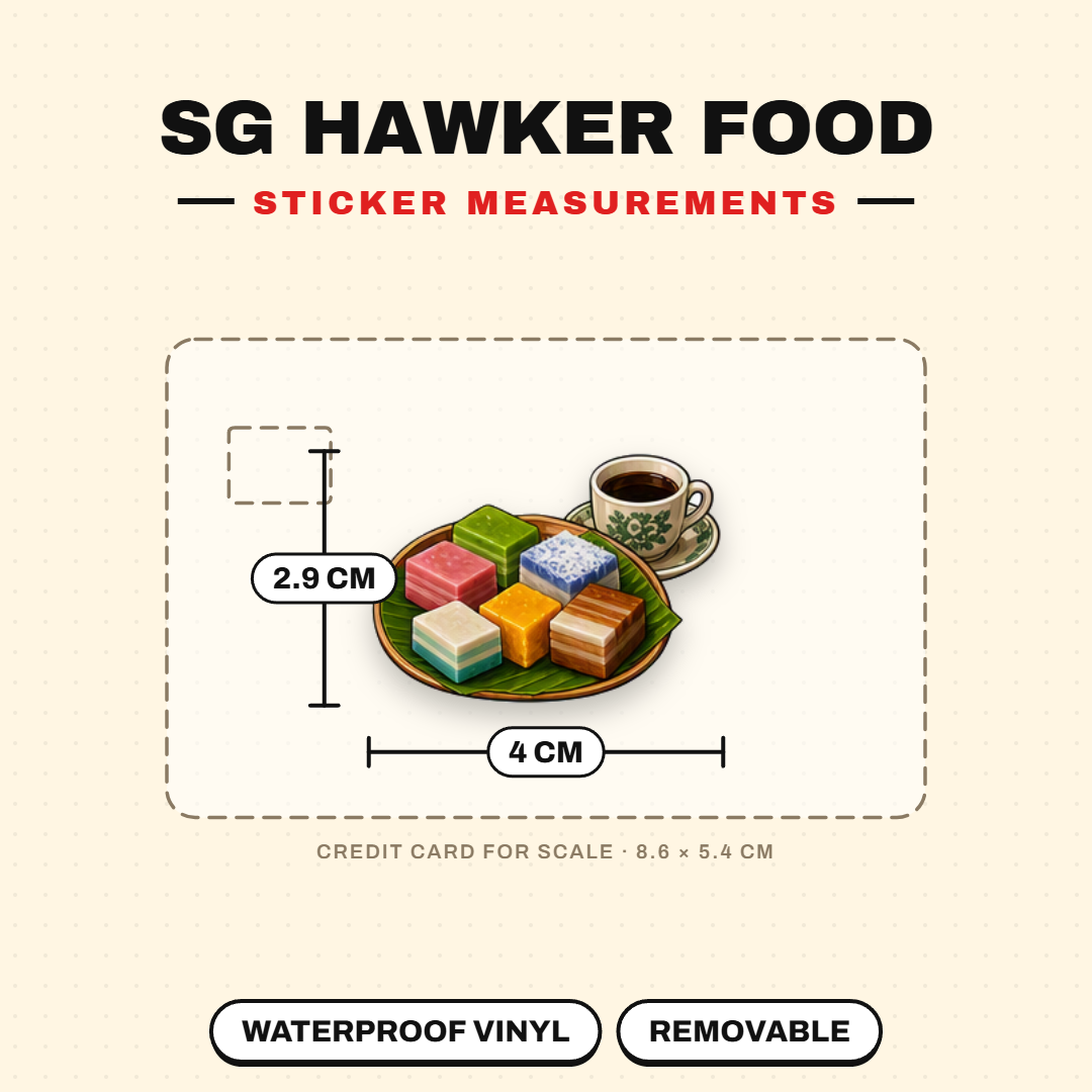 Singapore Breakfast & Hawker Food Sticker Pack