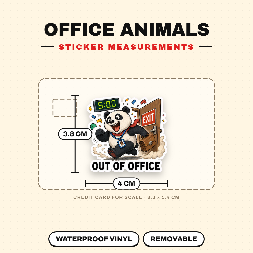 Office Animals & Workplace Chaos Sticker Pack