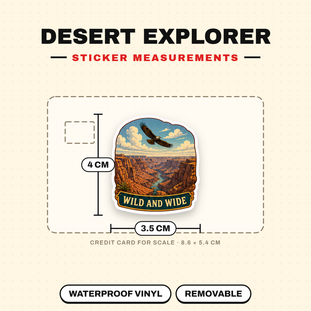 Desert Explorer Vintage Adventure Sticker Pack