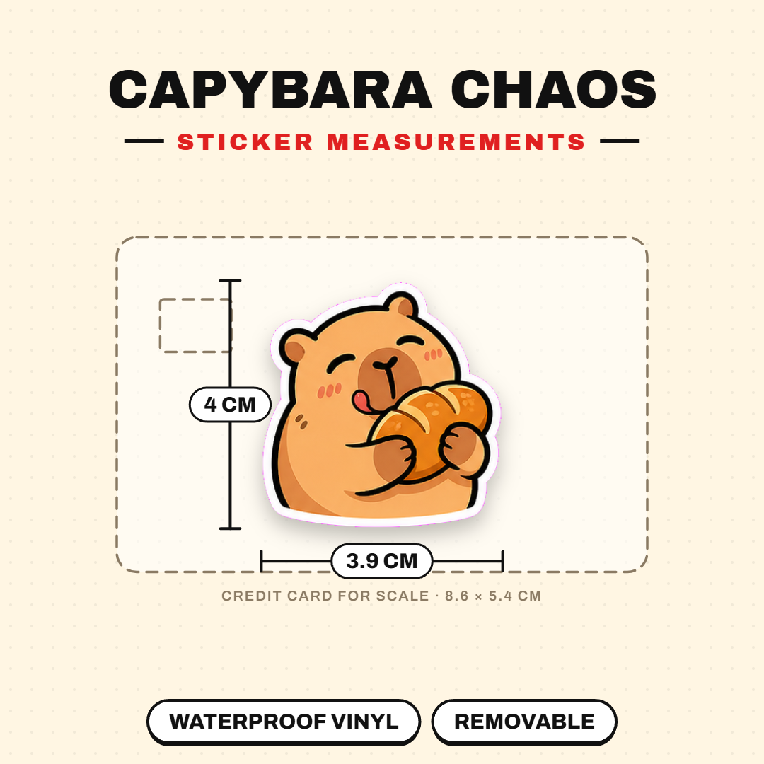 Capybara Everyday Chaos Sticker Pack