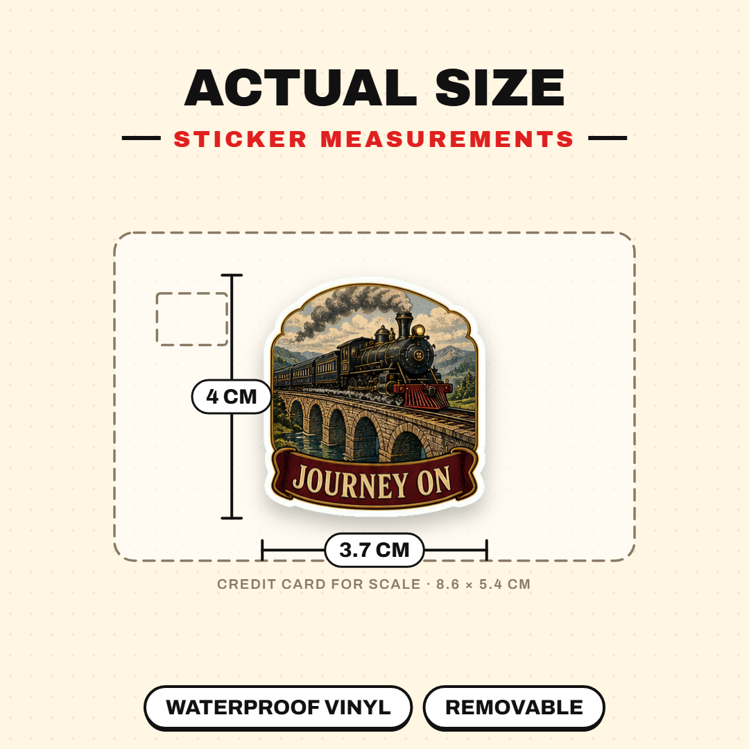 Vintage Train Journey Sticker Pack