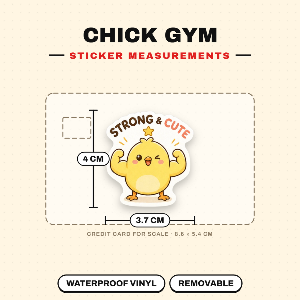 Chick Gym Sticker Pack