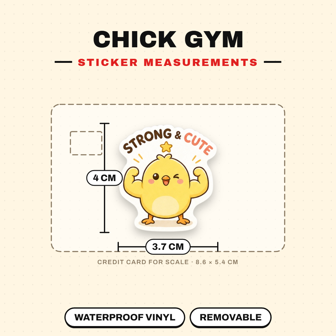 Chick Gym Sticker Pack