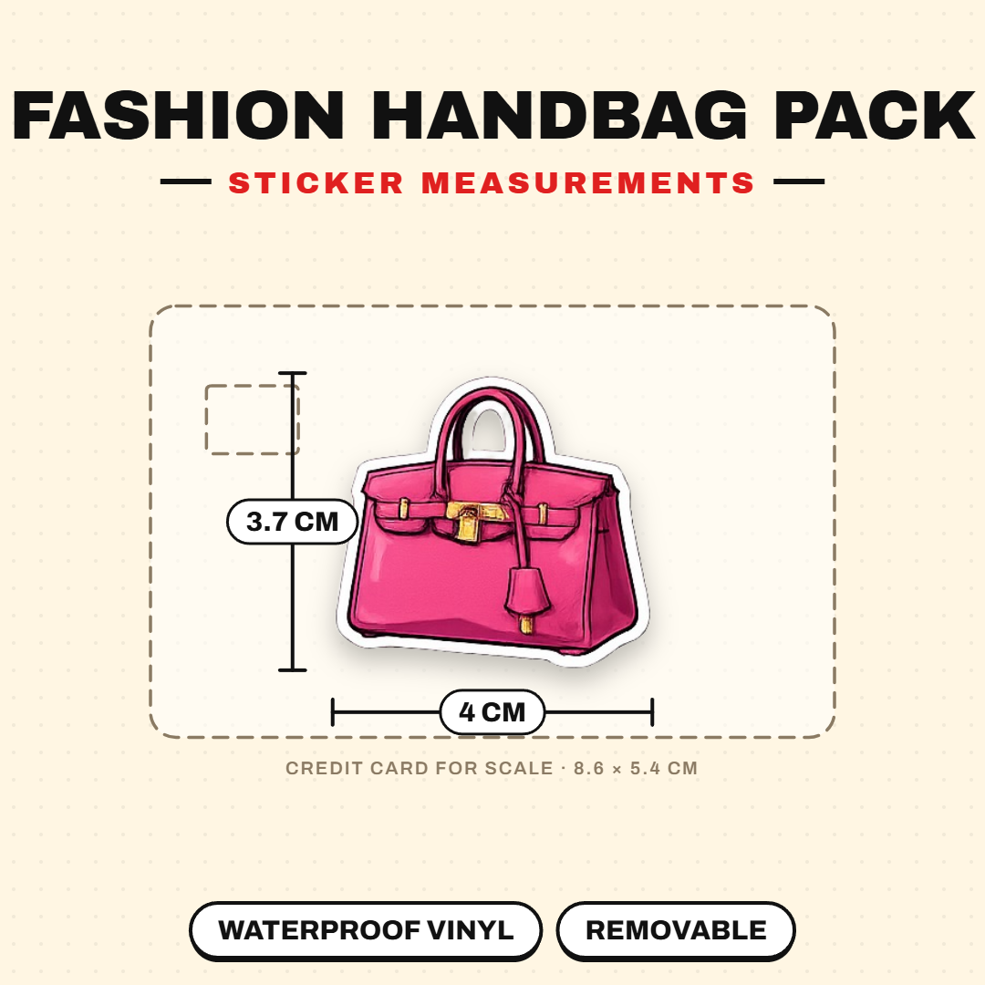 Fashion Handbag Sticker Pack