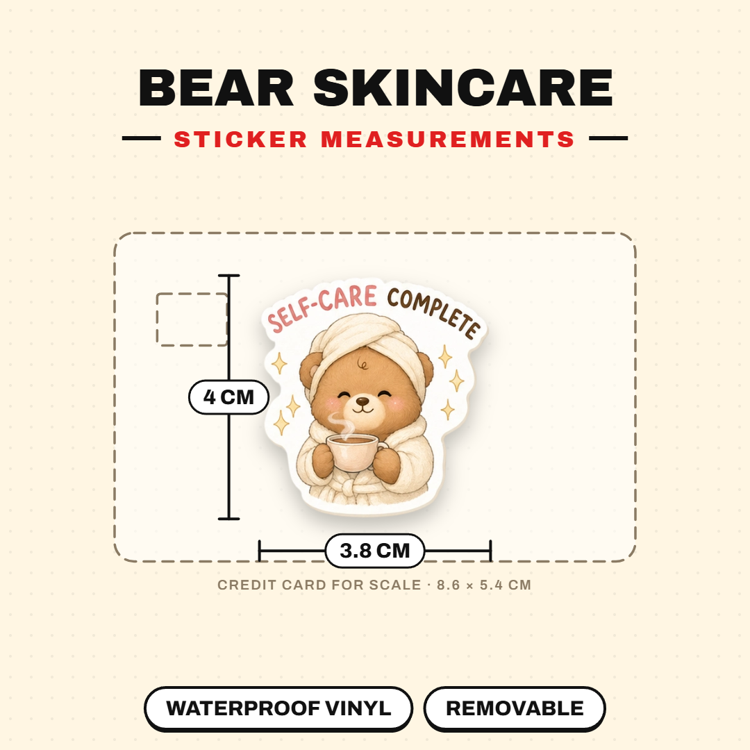 Bear Skincare Sticker Pack
