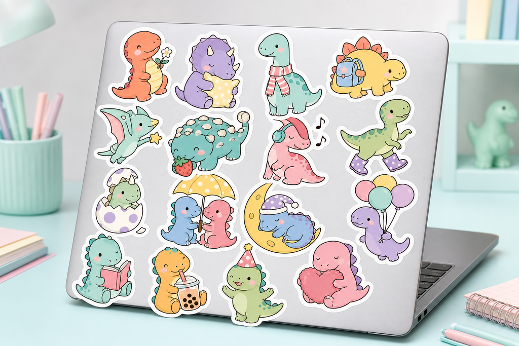 Cute Dinosaur Sticker Pack