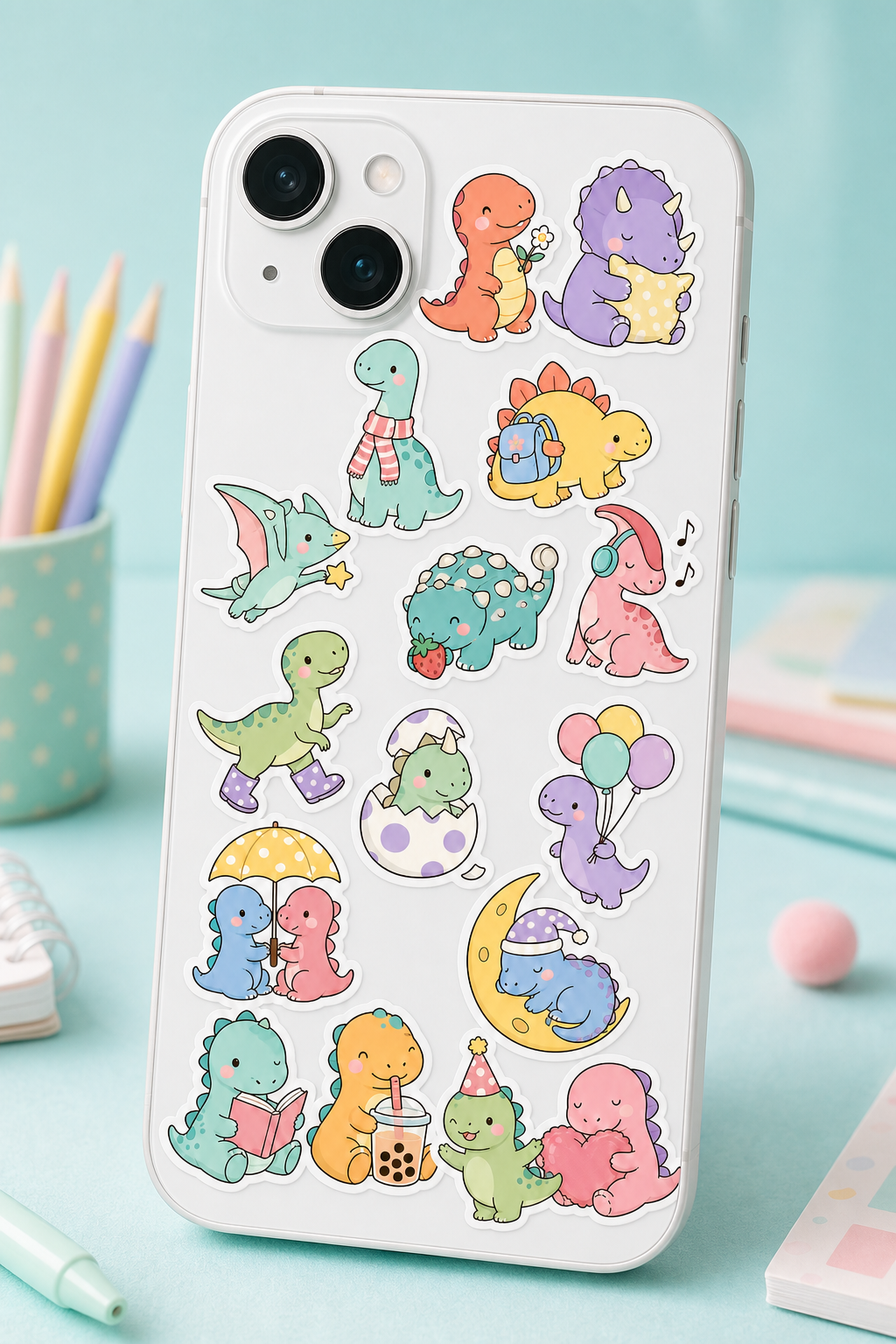 Cute Dinosaur Sticker Pack