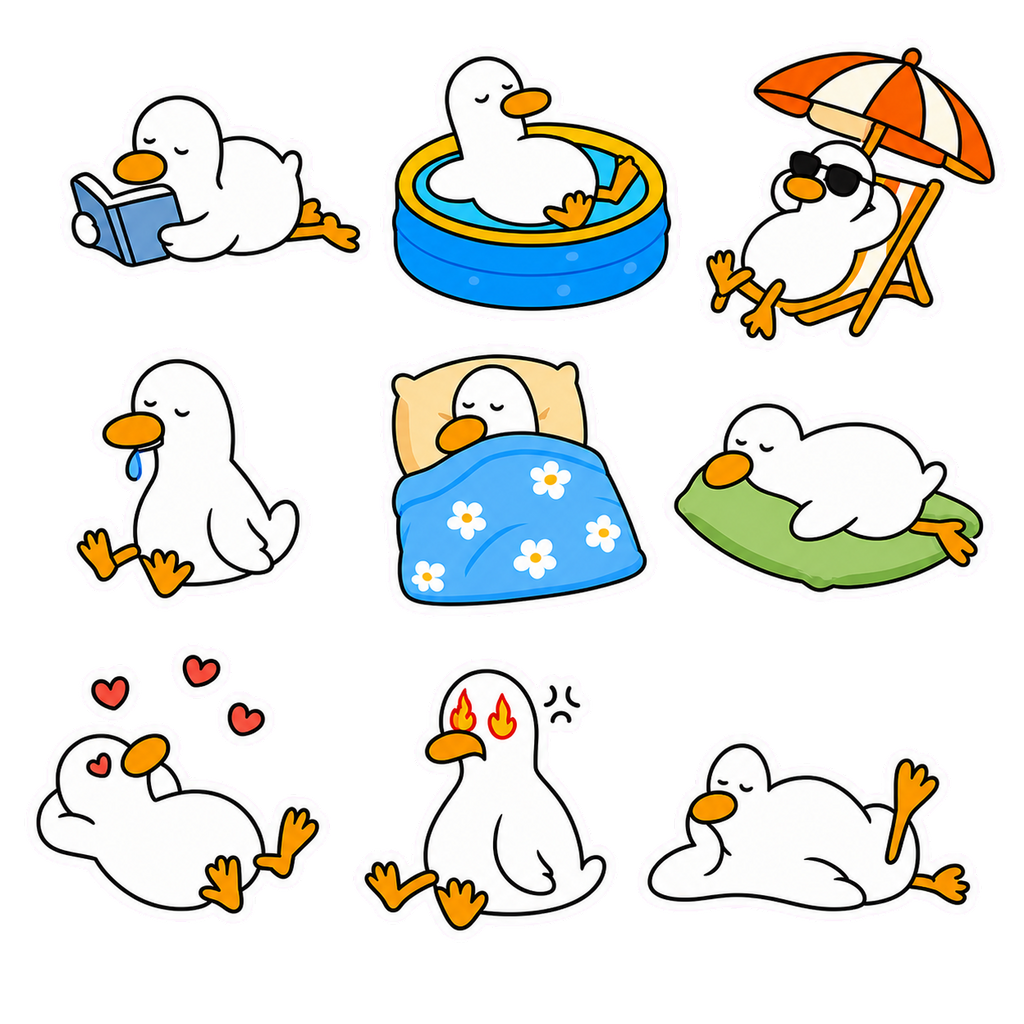 Little Duck’s Everyday Adventures Sticker Pack