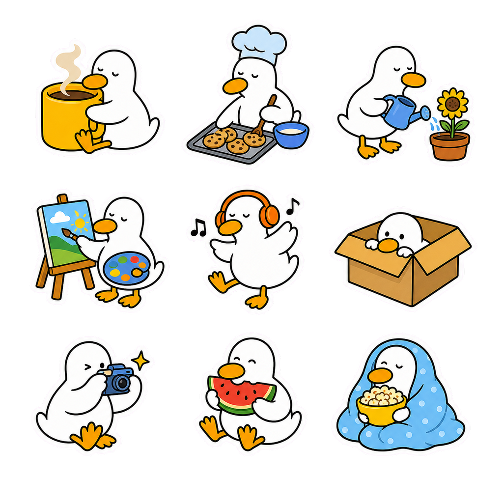 Little Duck’s Everyday Adventures sticker pack product image 3
