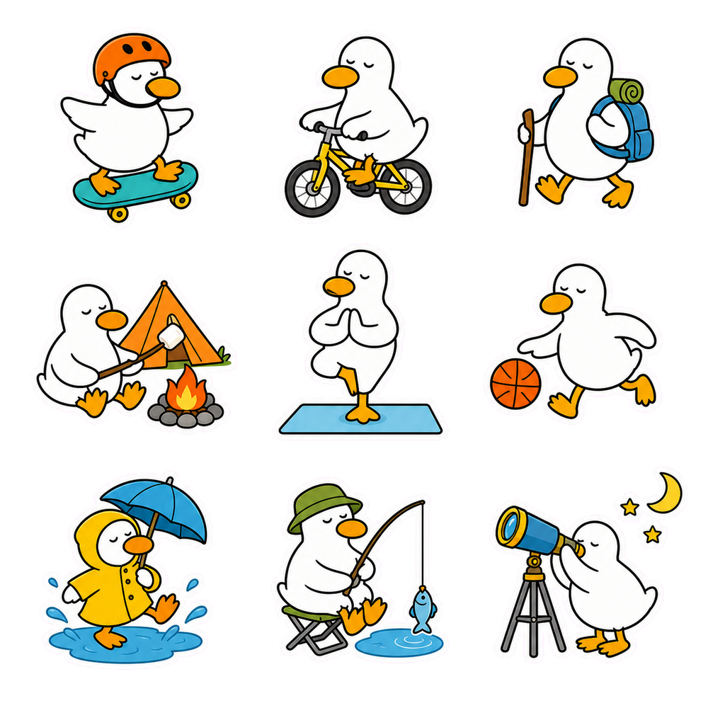 Little Duck’s Everyday Adventures sticker pack product image 3