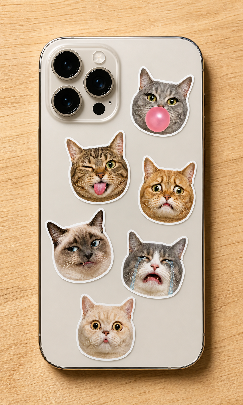 Sassy Cat Faces sticker pack product image 4