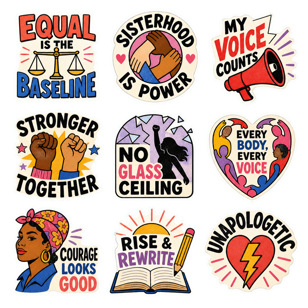 Feminist Empowerment & Sisterhood Sticker Pack
