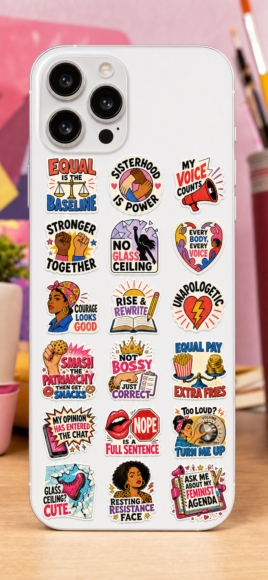 Feminist Empowerment & Sisterhood Sticker Pack