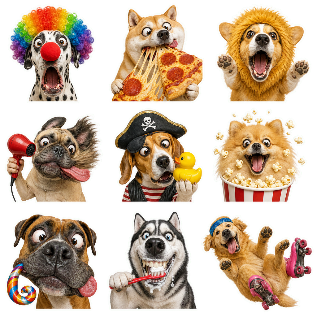 Funny Animal Chaos Sticker Pack