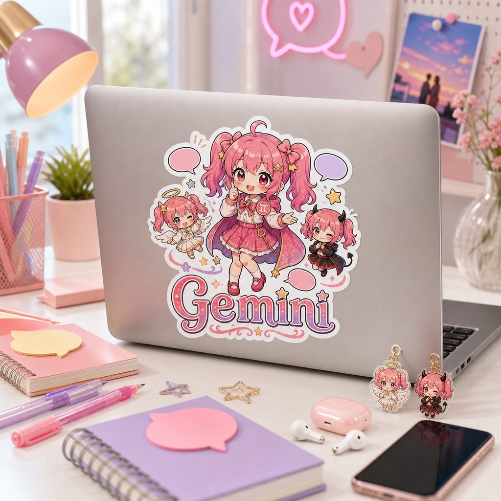 Gemini Girl Sticker
