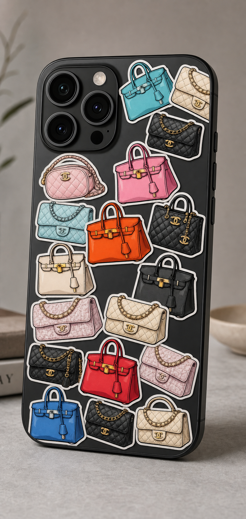 Quilted Fashion Handbag Sticker Pack