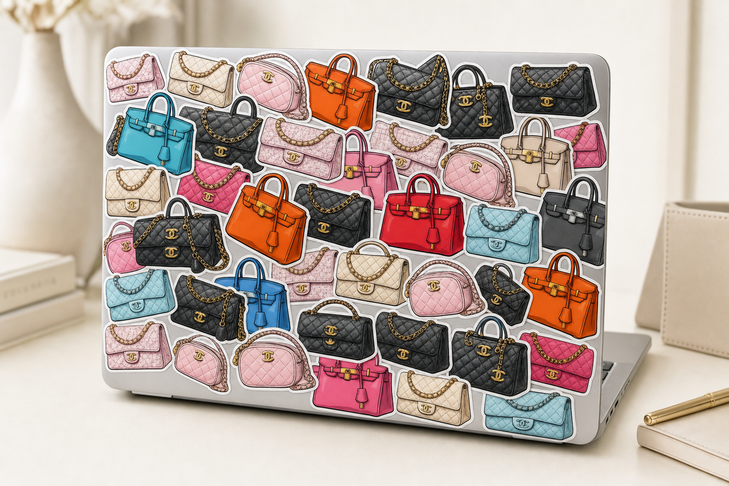 Quilted Fashion Handbag Sticker Pack