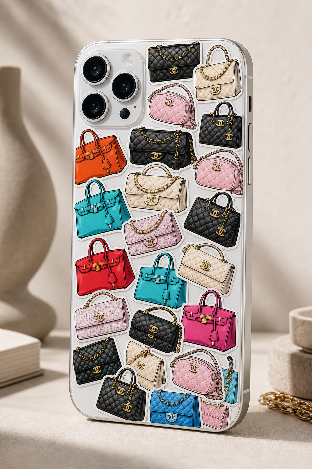 Quilted Fashion Handbag Sticker Pack