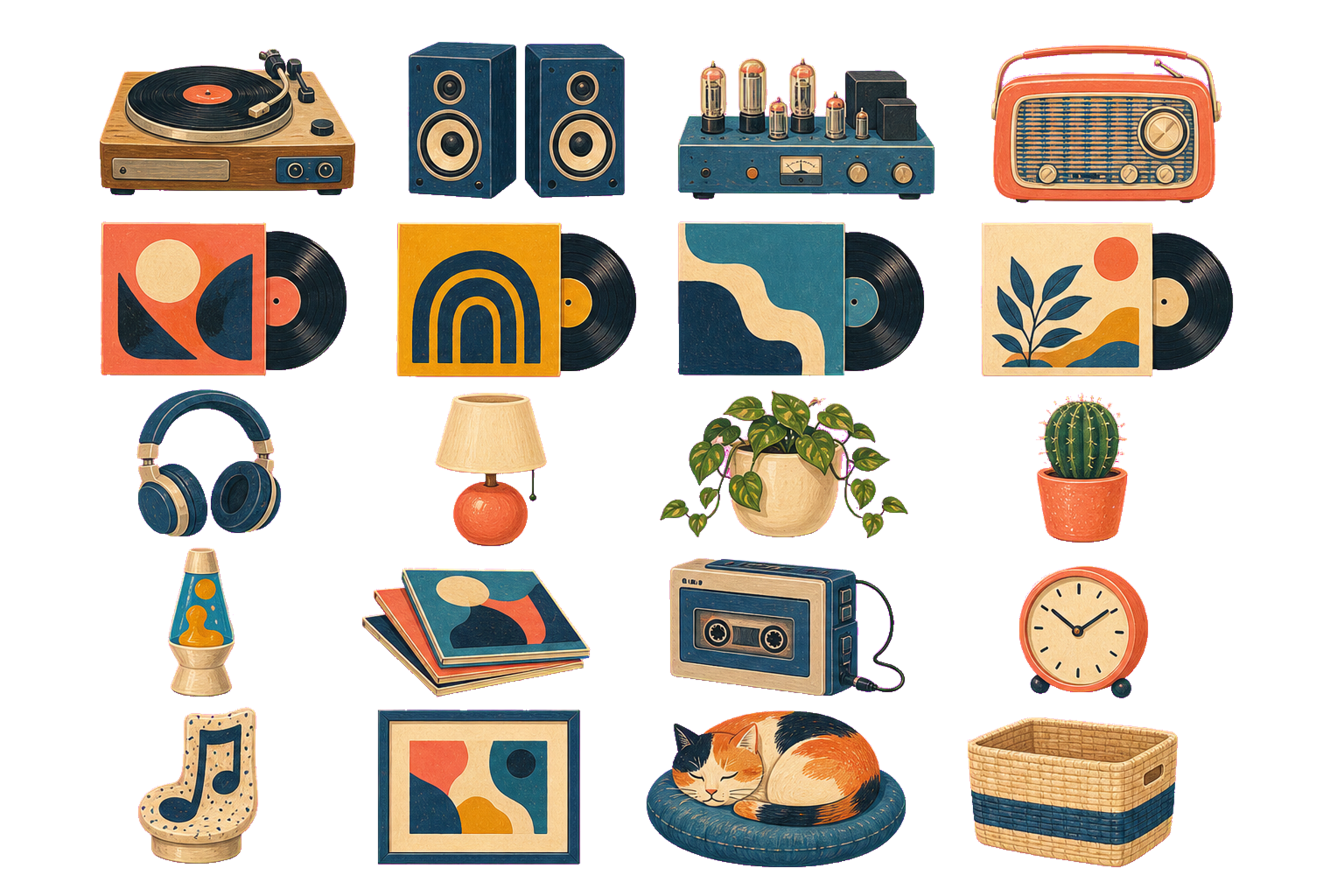 Vinyl Listening Book Sticker Pack