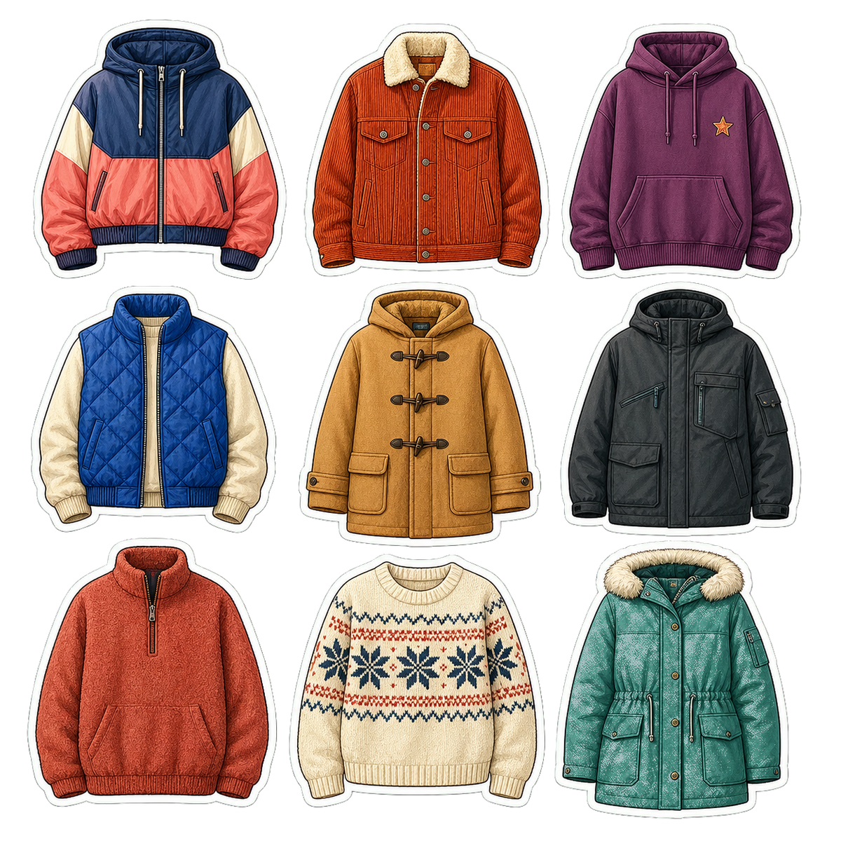 Cozy Outerwear sticker pack product image 2