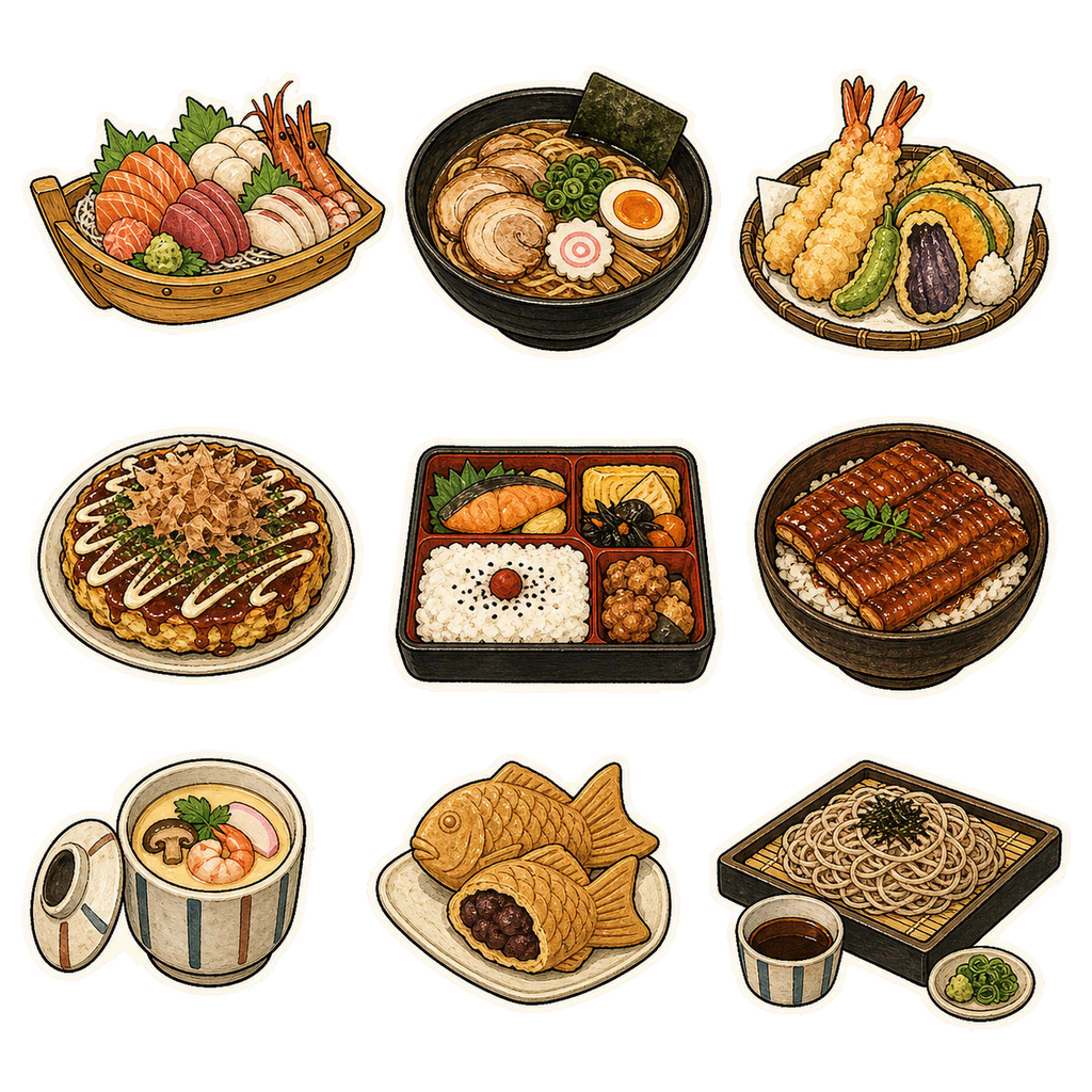 Japanese Food Favorites Sticker Pack