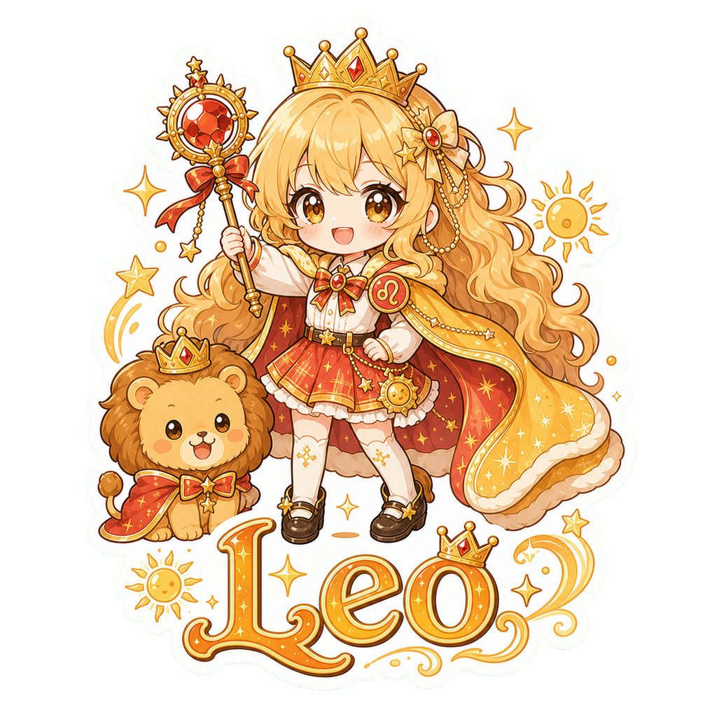 Leo Girl Sticker