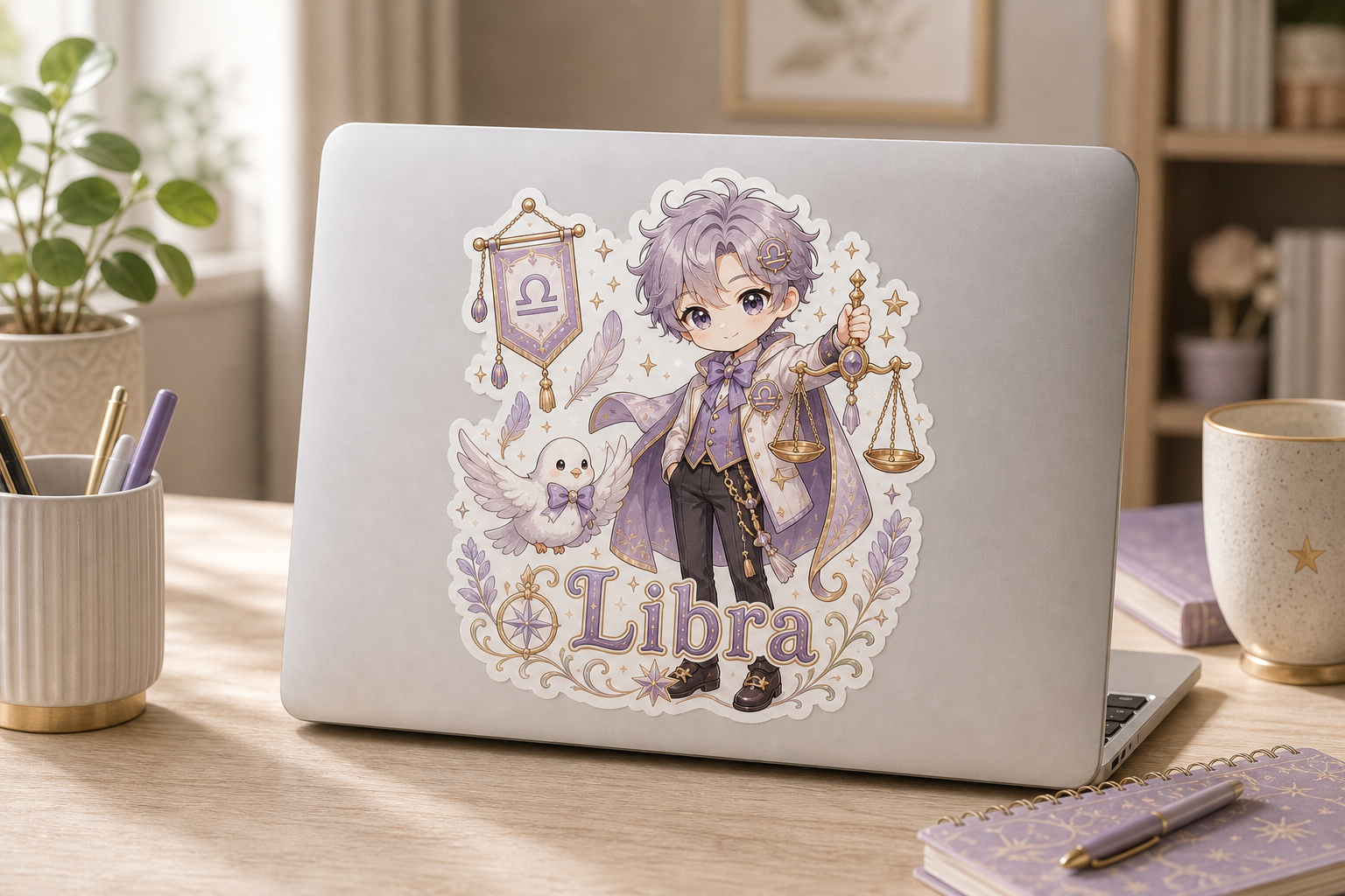 Libra Boy Sticker