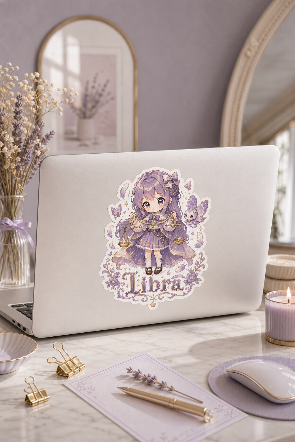 Libra Girl Sticker