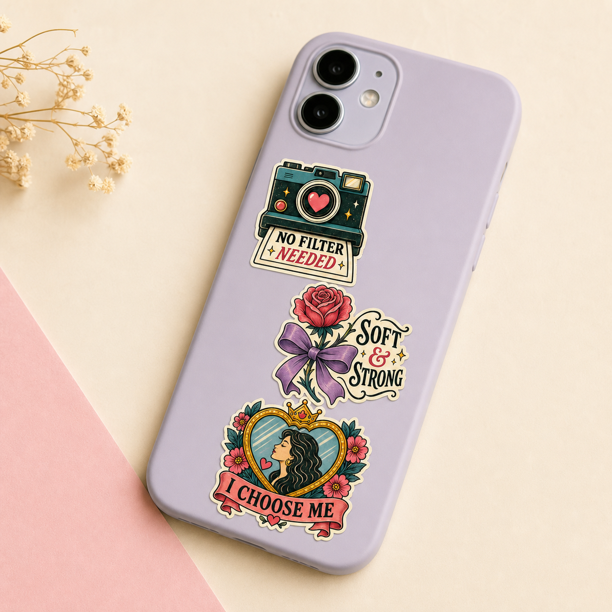 Groovy Self-Love & Positive Vibes Sticker Pack