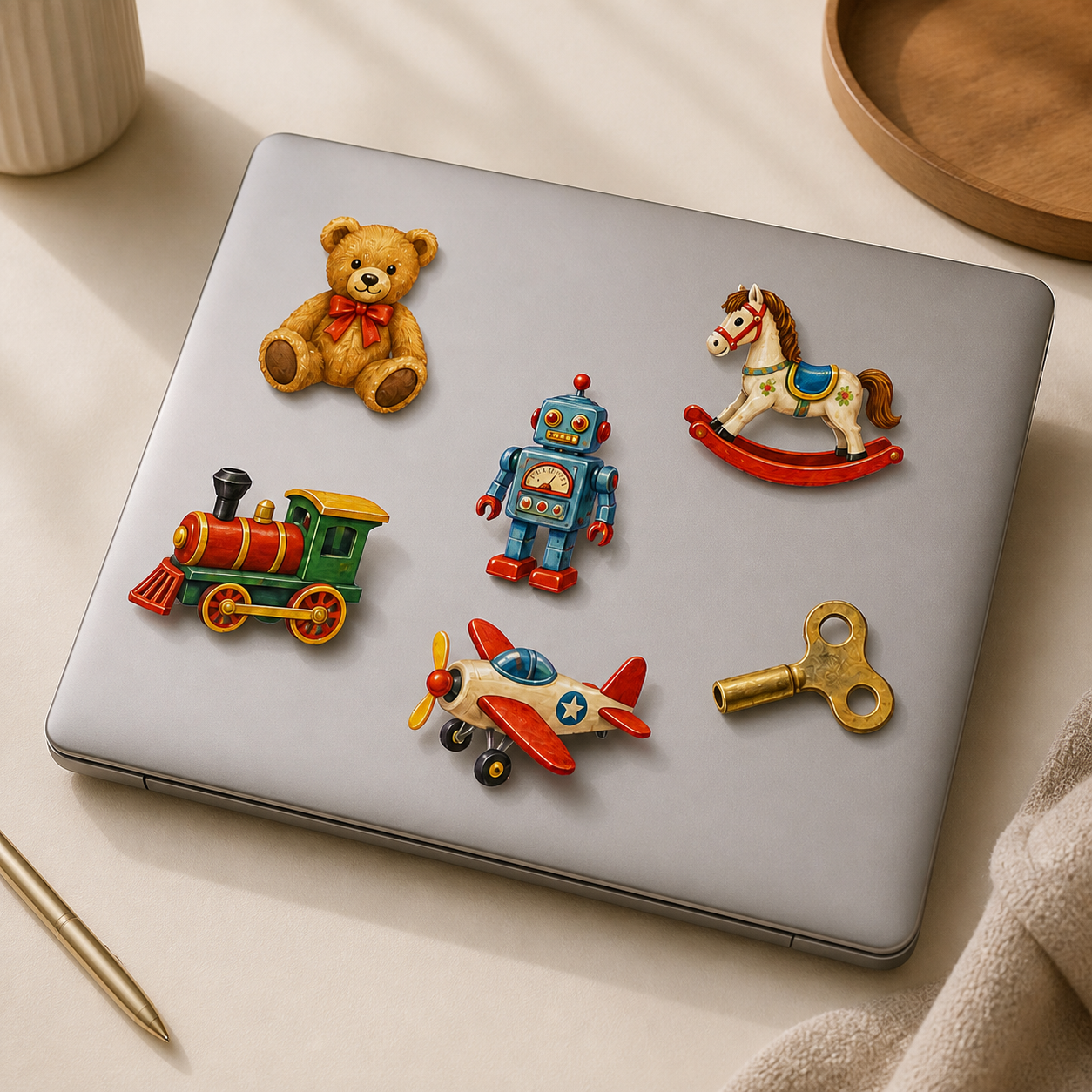 Vintage Toy Repair Shop Sticker Pack