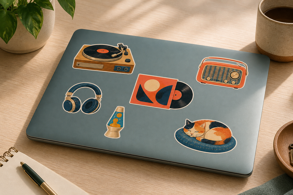Vinyl Listening Book Sticker Pack