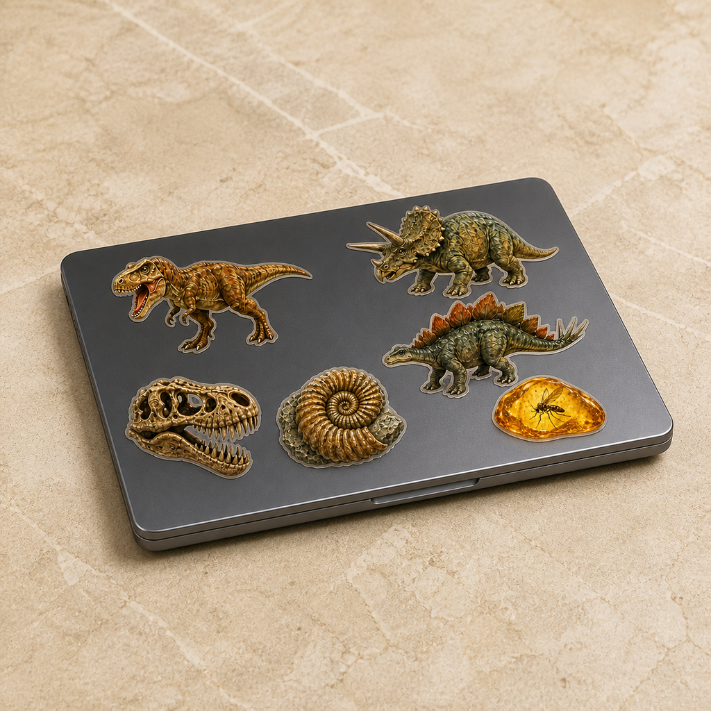 Dinosaur Museum Display Sticker Pack
