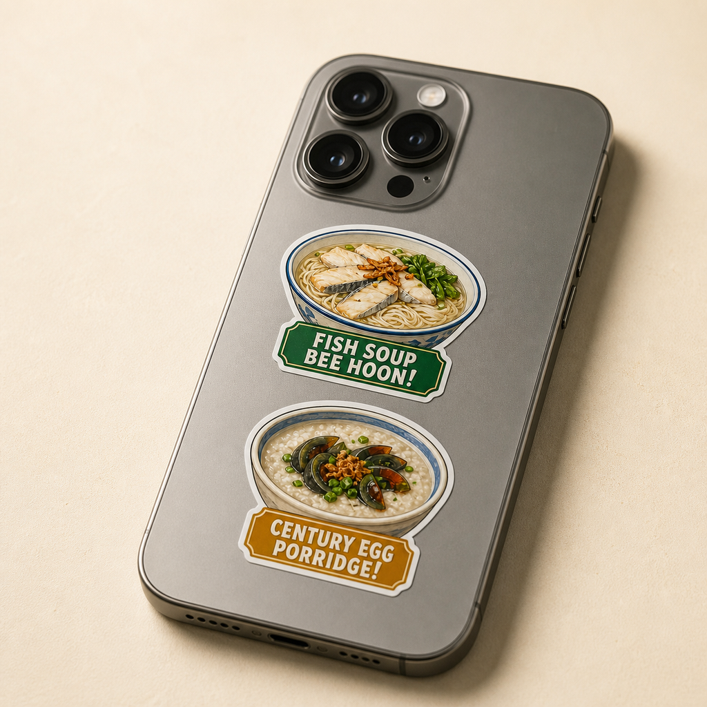 Kopitiam Hawker Soups & Porridge Sticker Pack