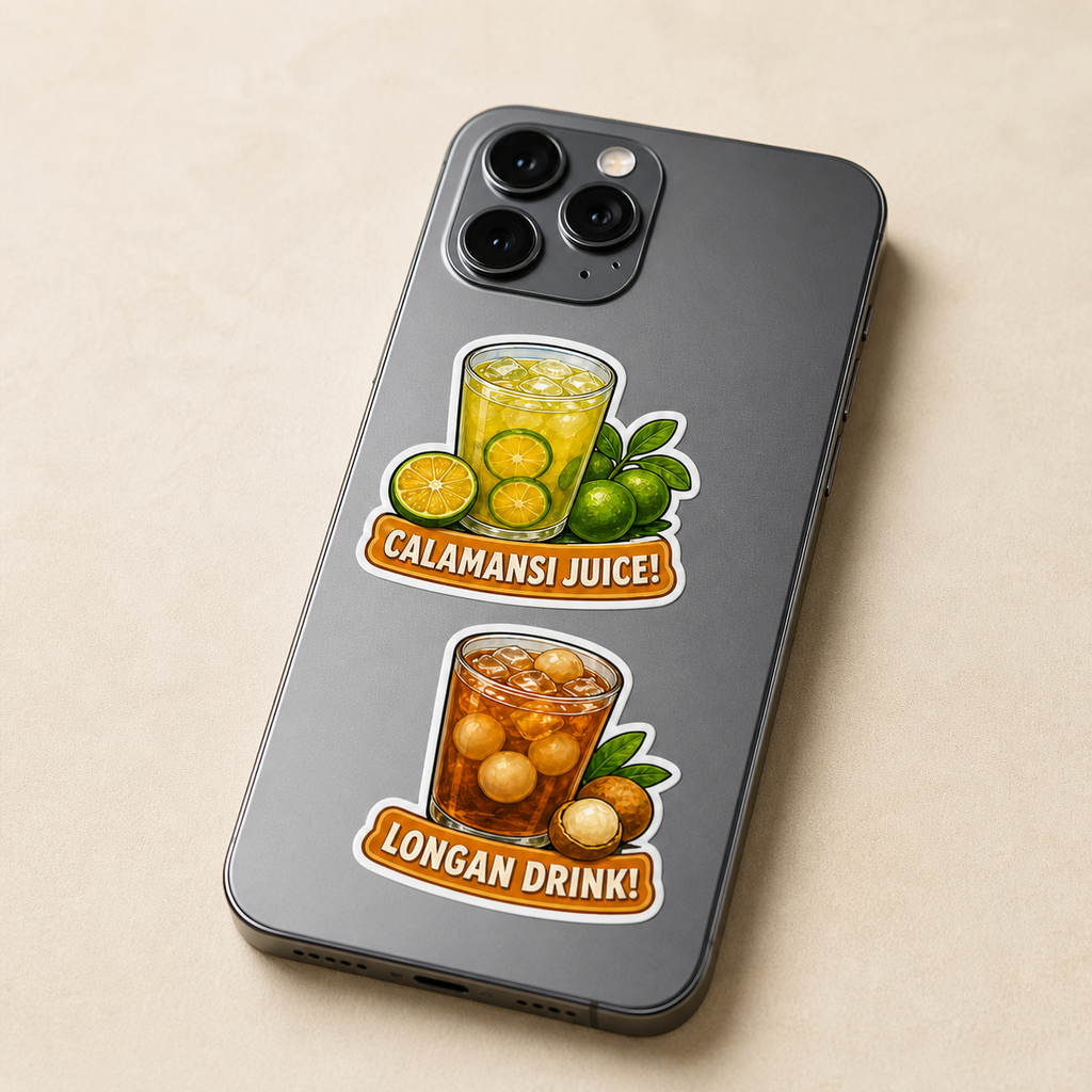 Kopitiam Cold Drinks Breakfast Club Sticker Pack