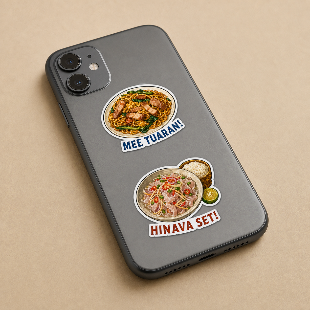 SG Borneo Morning Breakfast Stickers