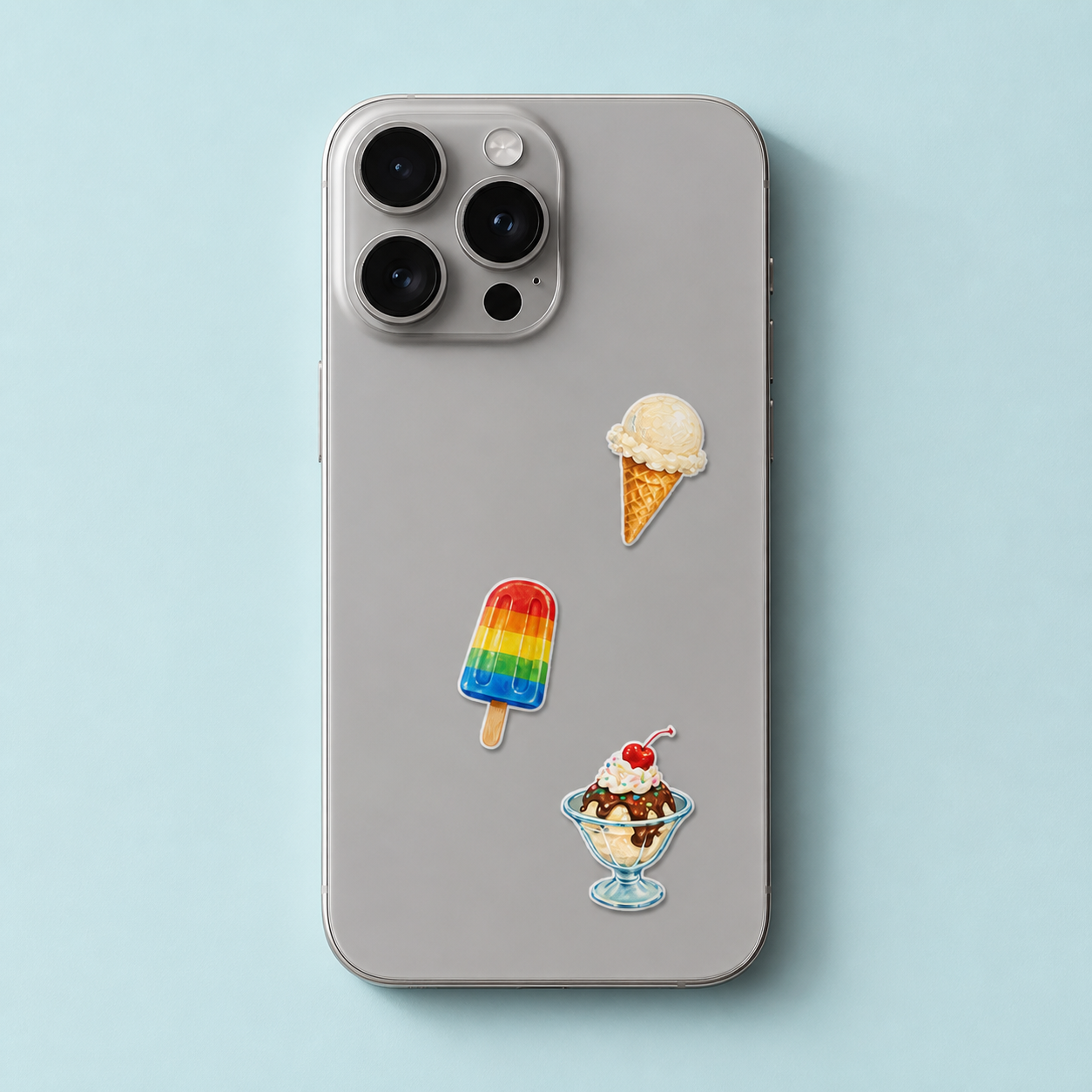 Seaside Ice Cream Cart Sticker Pack